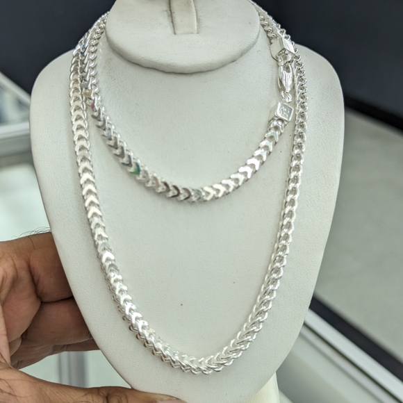 925 Sterling Silver Franco Chain 4.5mm 24 inches